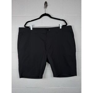 Public Rec Mens 44 Black Performance Shorts Stretch Golf Casual Tailored Fit